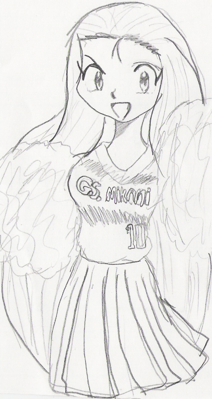Cheerleader Mikami by Saki-Sama