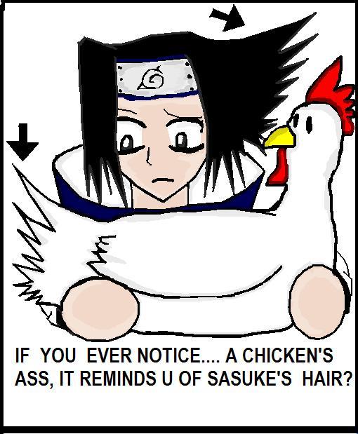 Ever notice 'bout Sasuke's hair? by Sakunia