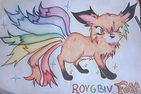 ROY G BIV . fox by Sakunia