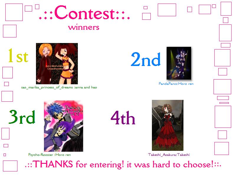 contest winners!!!!!!!! by Sakunia
