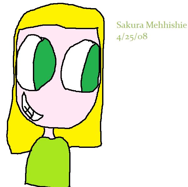 This is Me Sakura! ( i draw all of my pix on paint) by Sakura013