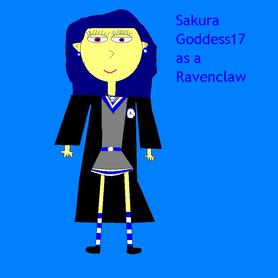 SakuraGoddess17 as a Ravenclaw by SakuraGoddess17