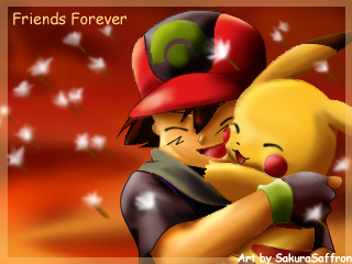 Friends Forever(Ash&Pikachu) by SakuraSaffron