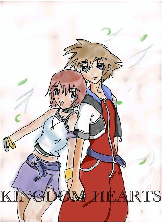 Sora and Kairi ^.^ by Sakura_Clover