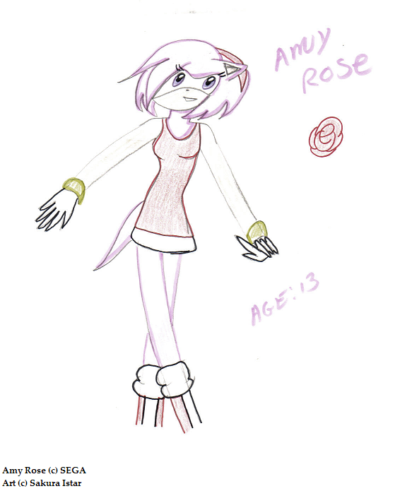 Old Amy Rose Art by Sakura_Istar