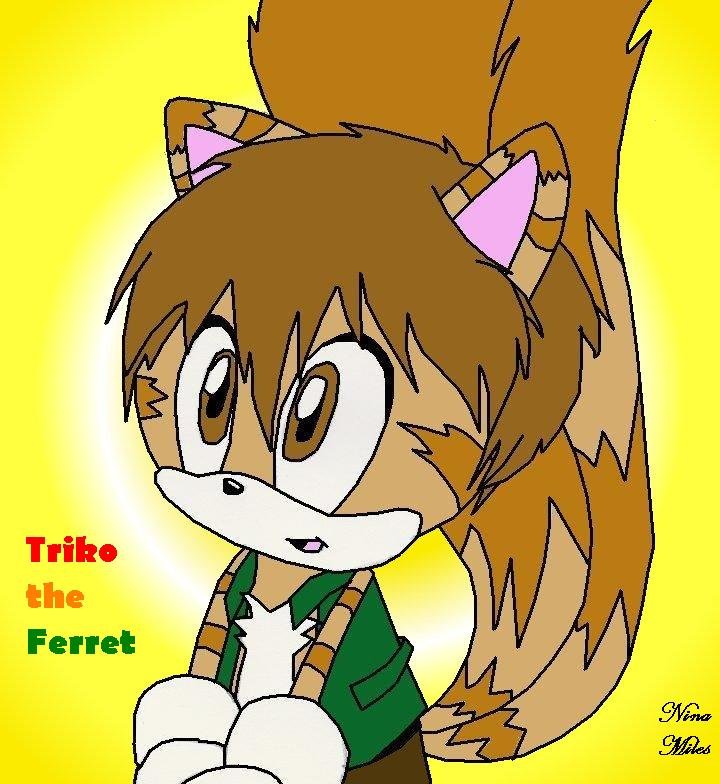 Triko the Ferret by Sakura_the_Wolf