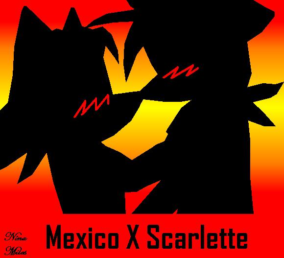 MexicoXScarlette *2nd request for Saya_Kizashirin* by Sakura_the_Wolf