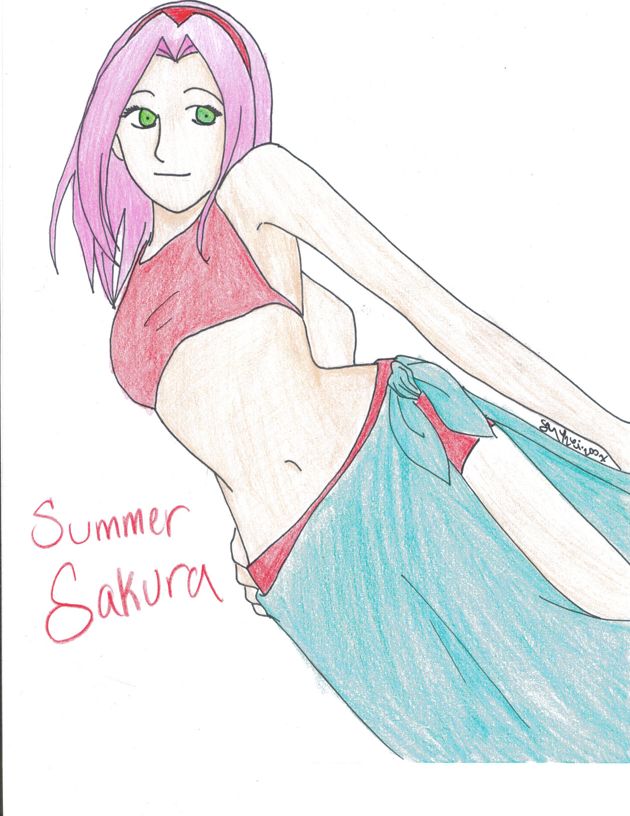 Summer Sakura (blueangel's contest) by SakuratoYume