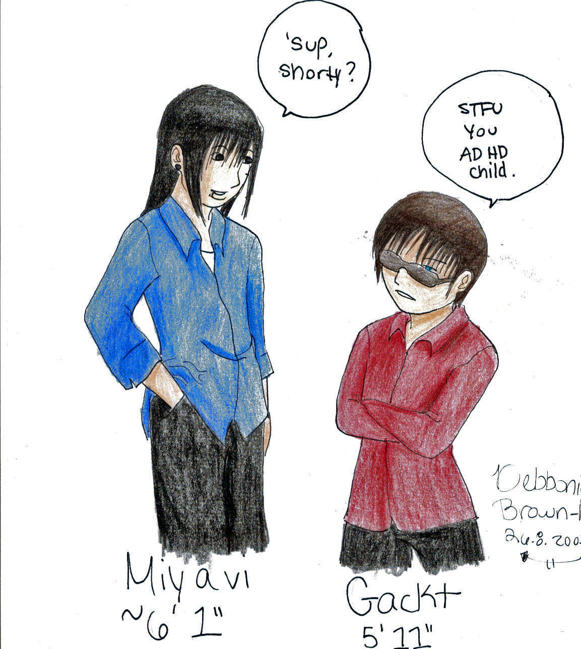 Miyavi and Gackt ("'Sup, Shorty?") by SakuratoYume