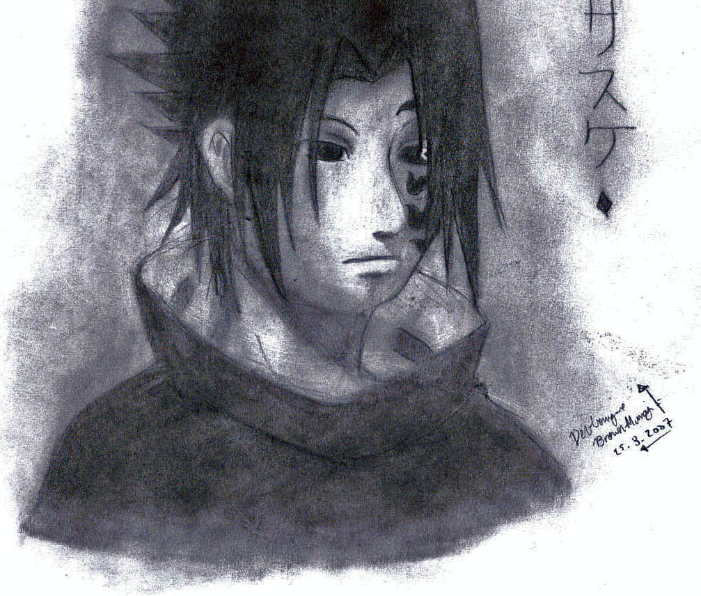 Curse marked Sasuke by SakuratoYume