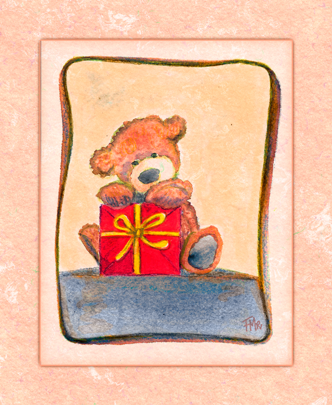 Valentine Teddy Bear by Saltwater