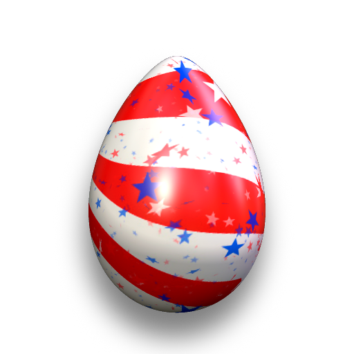 Patriotic Easter Egg by Saltwater