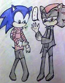 Shadow and Sonic - IZ outfit by Sam400