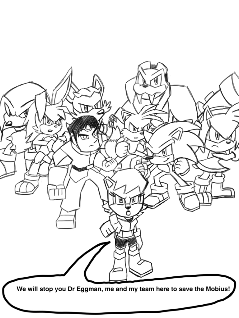 Sam and Sonic's freedom fighters by SamRJones