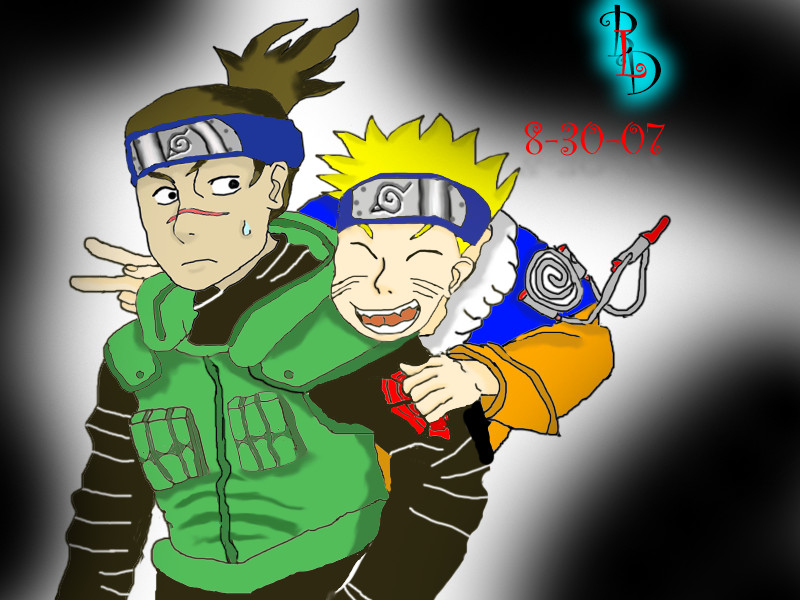 Iruka and Naruto Best Buds by SandyDeath