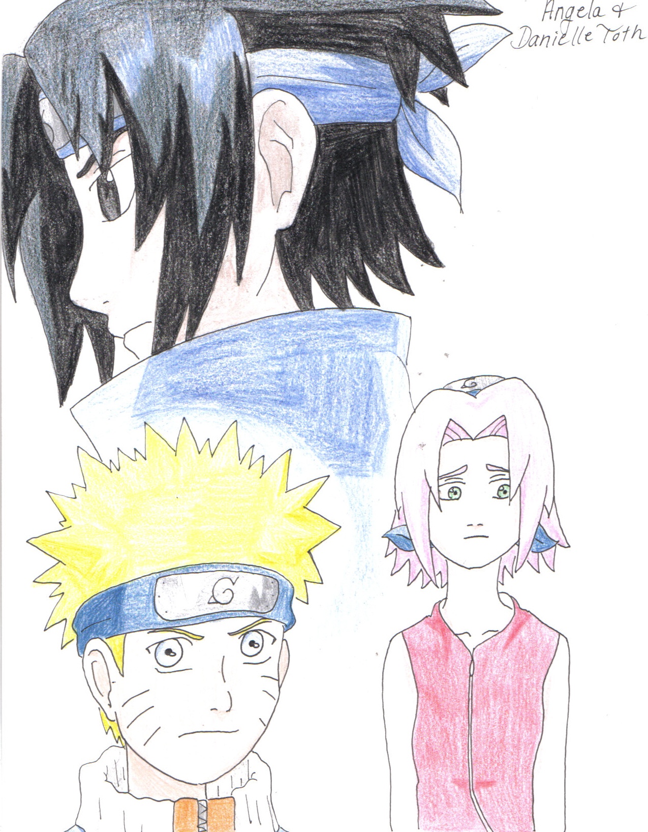 Naruto, Sasuke, Sakura by SandySibs