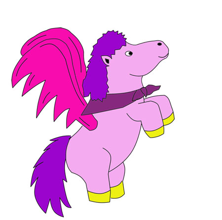 Purple pony by Sango-chan_90