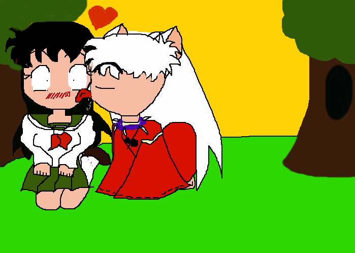 Chibi Inuyasha and Kagome(Plz comment) by SangoTheDemonSlayer