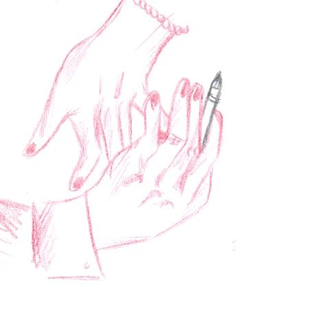 Flirting hands by Sannetangel