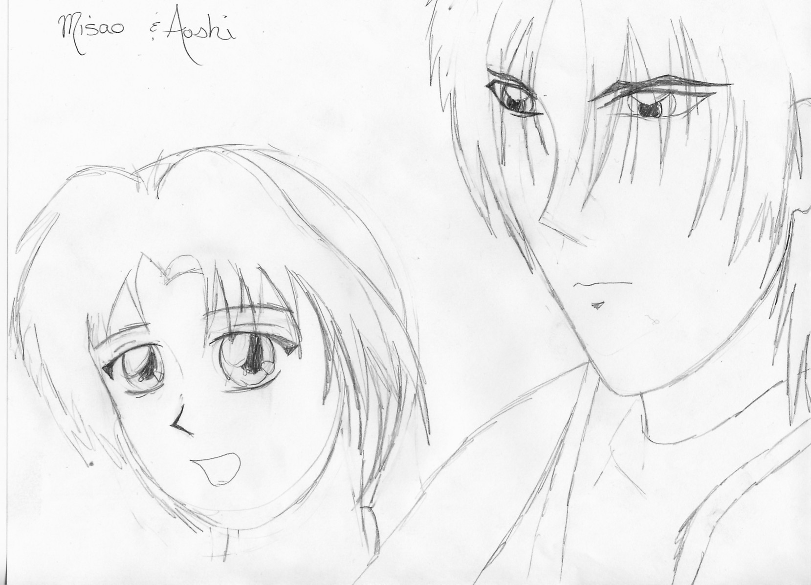 Misao and Aoshi by Sanokura