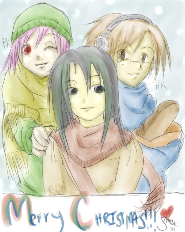 Merry Christmas Trio! by Sanoshi