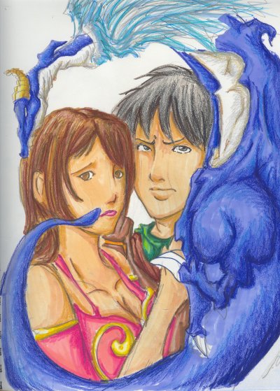 Dragon and Couple by Sanoshi