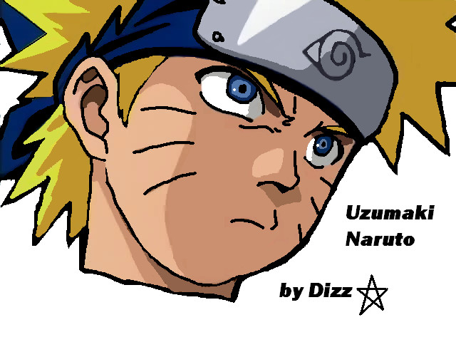 Naruto Uzumaki -- MS Paint by Saphirixx