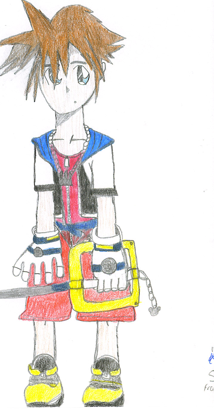 Cutie Sora w/Keyblade by SapphireBlitz