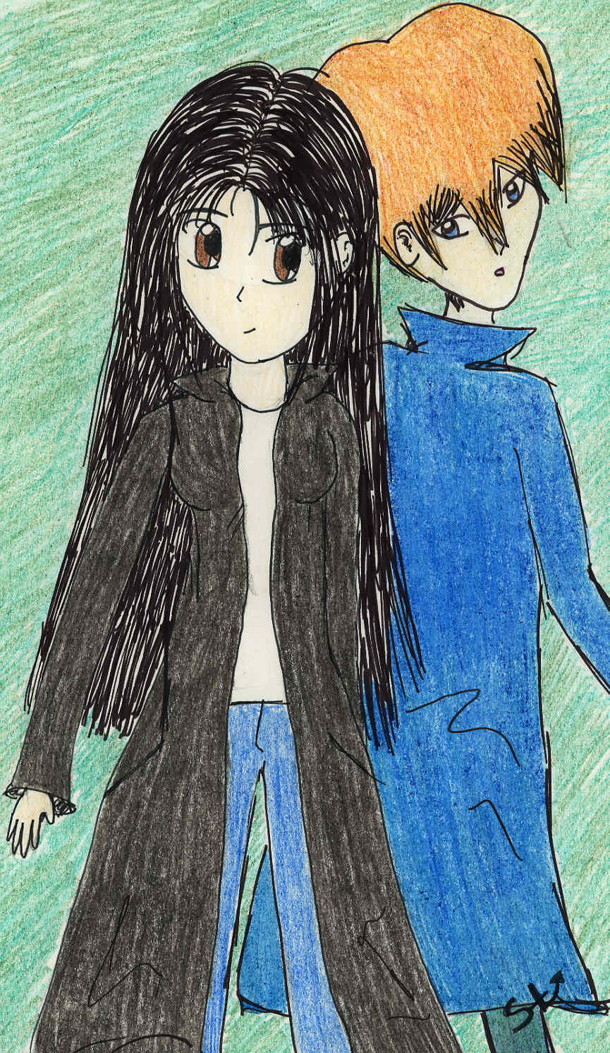 Kaiba and a Fan by Sapphire_Angels_Devil