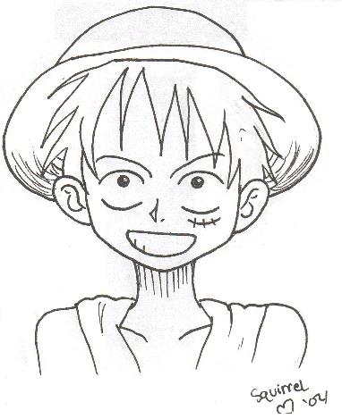 Luffy by Sar-bear-chan