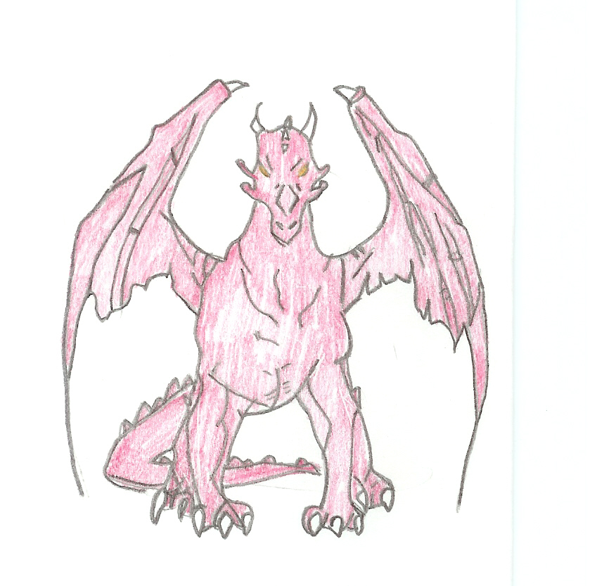 My first Dragon drawing by SassyBotan8990