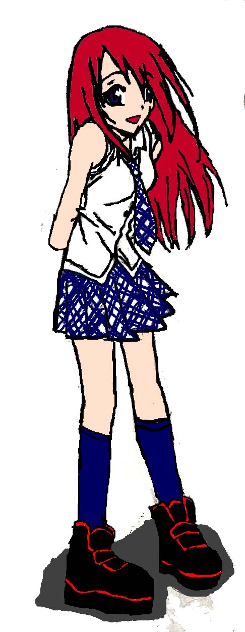Kairi in school outfit by SasuSaku01