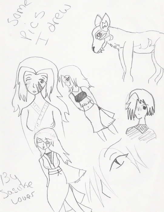 Some stuff I drew. by SasukeLover15