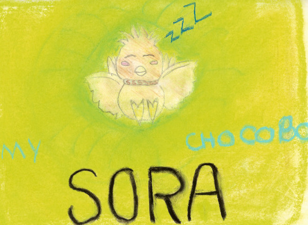 My little chocobo Sora!!! by SasukesGirl01