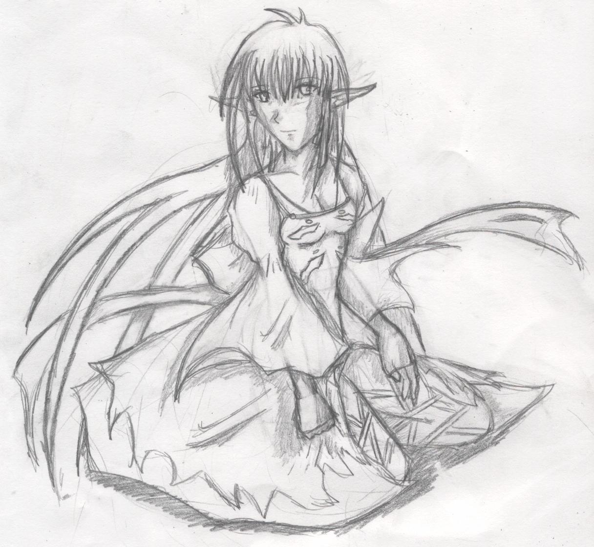 Elfy person girl by Satari_The_Wolf_Demon_Vampire