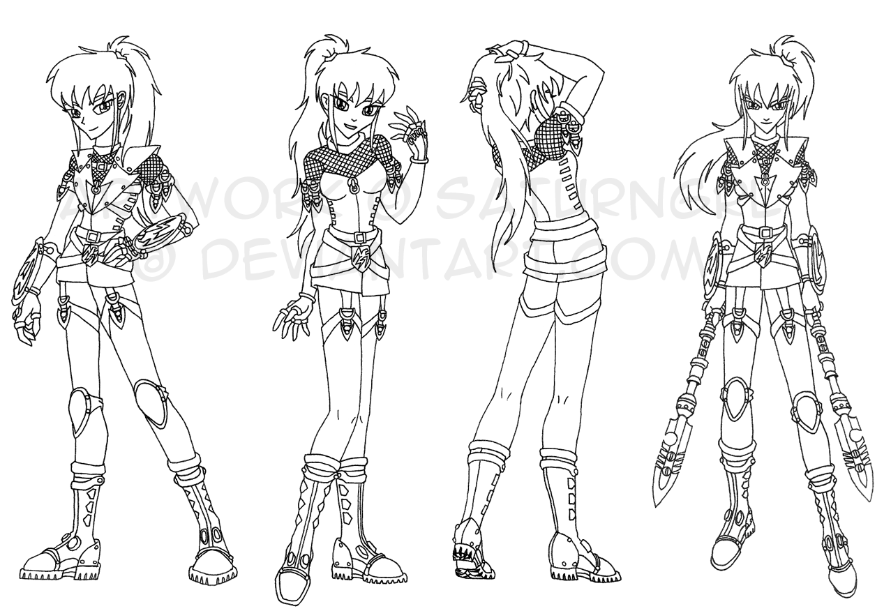 Storm Hawks: Soara's Profile Sketches by SaturnGrl