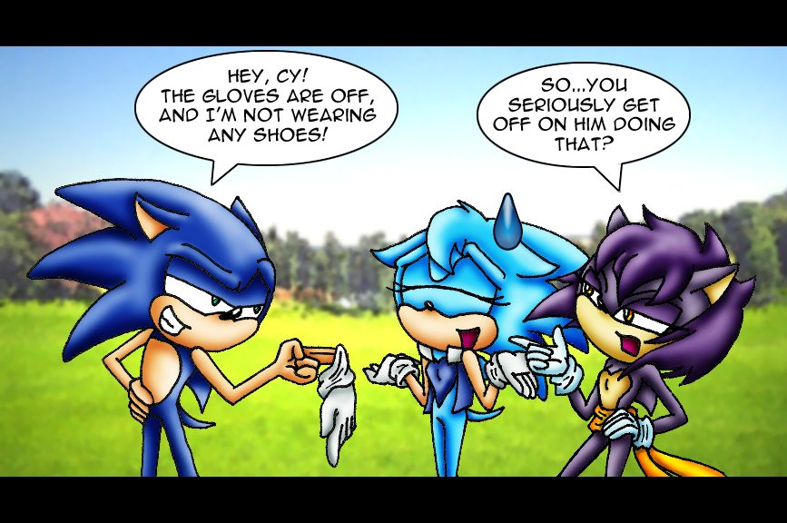 Sonic's Strip Tease by SaturnGrl