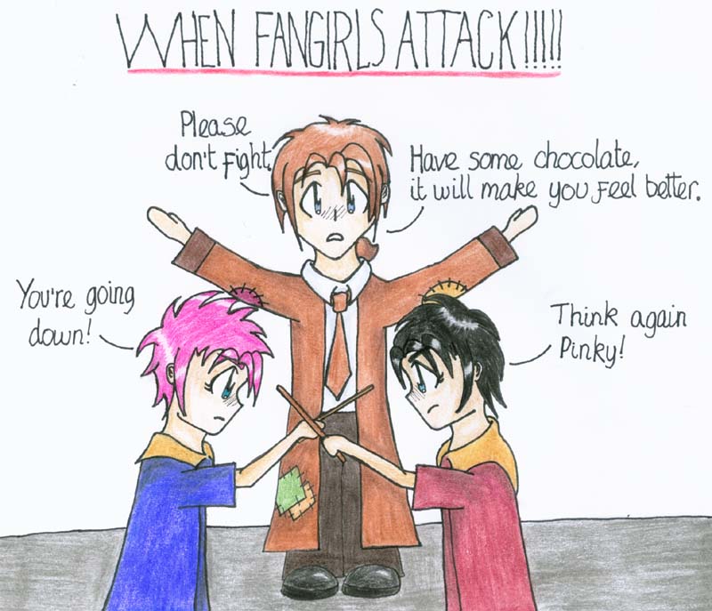 When Fangirls Attack!! (for Allie) by SazZat