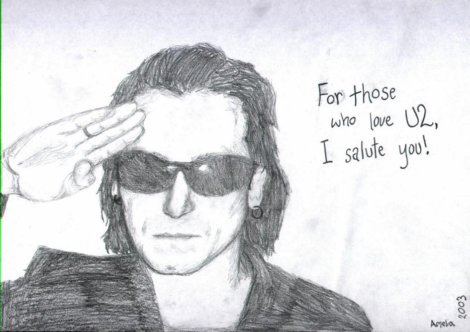 Bono: I salute you! by Scar