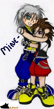 Riku/Sora huggy by ScarletKitsune