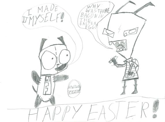Zim Easter by Scary_Monkey_Show61R