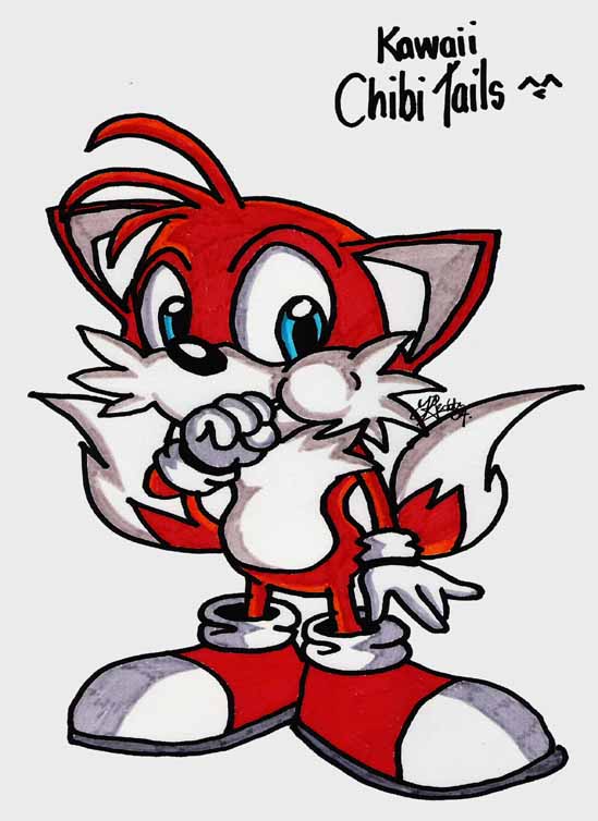 Chibi Tails with a lollie pop by Schuyler_fox_dracul