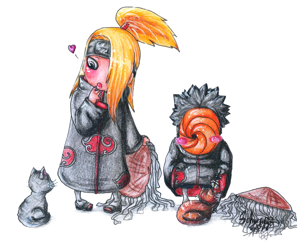 Tobi&amp;Deidara by SchwarzGold