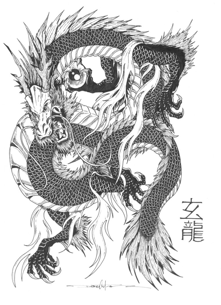 Xuanlong the Black Dragon by Schwarze1