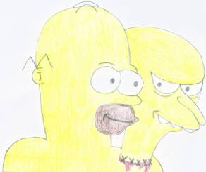 Homer &amp; Burns by Scratch