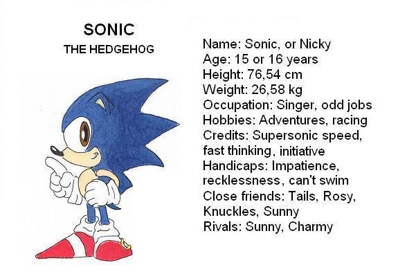 Sonic bio by ScratchTheFox
