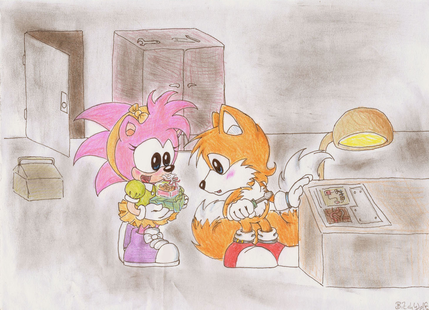 Obento (Tails and Amy) by ScratchTheFox