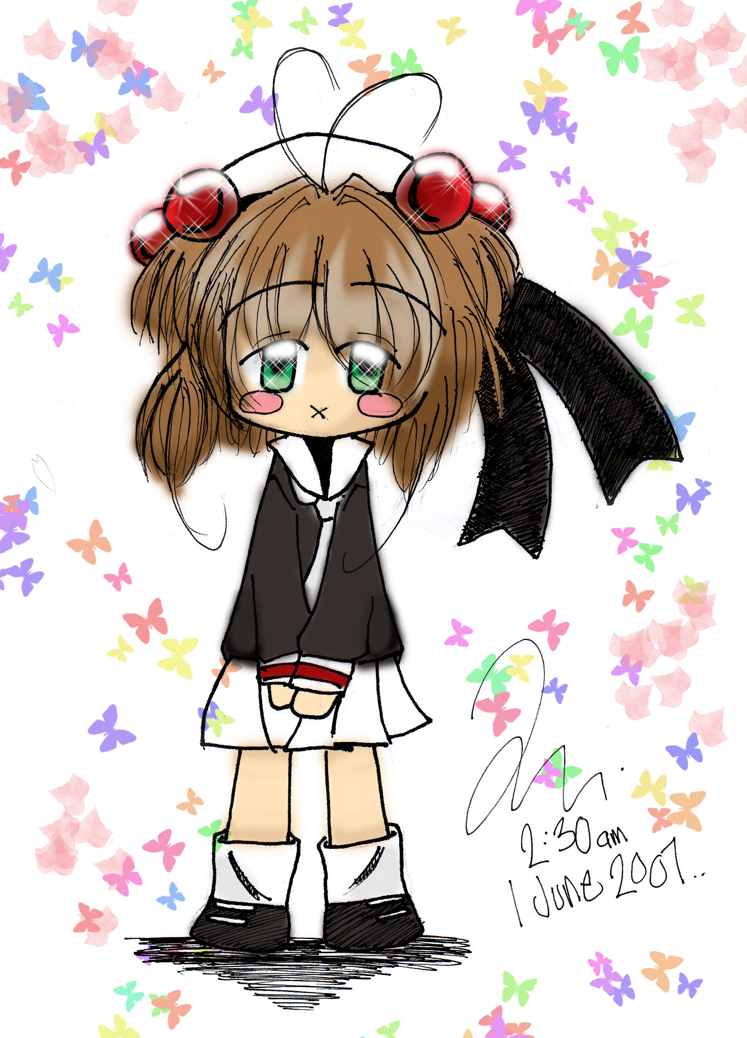 Chibi Sakura-chan! by ScribbleArt