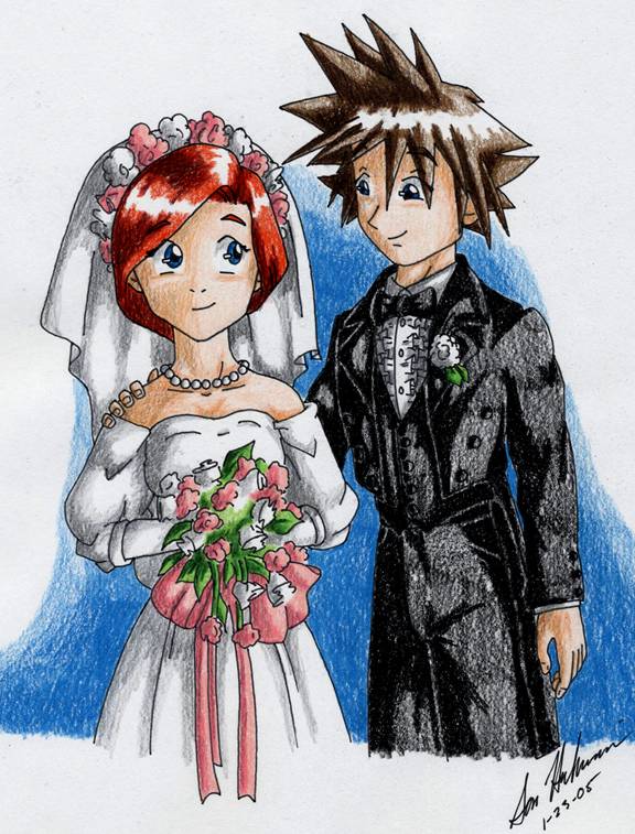 Matrimony: Kairi and Sora by SeanHalnais