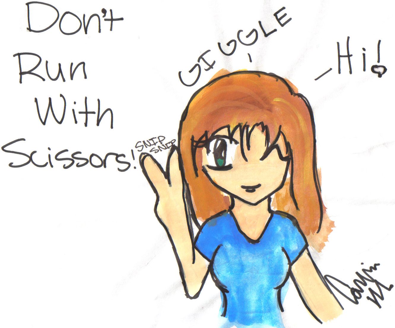 Don't Run With Scissors!! by SecretSilentAngel